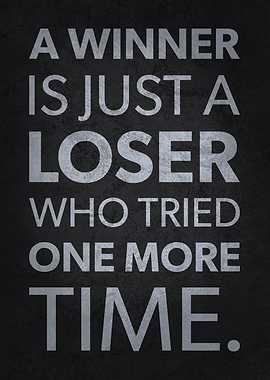 Winner Tried One More Time