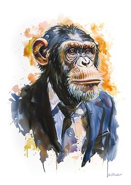 Chimpanzee Portrait