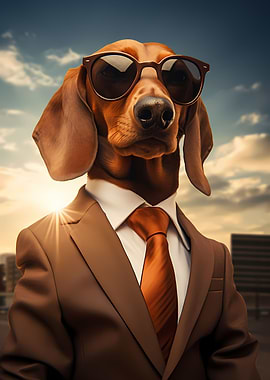 Dachshund as Gentleman