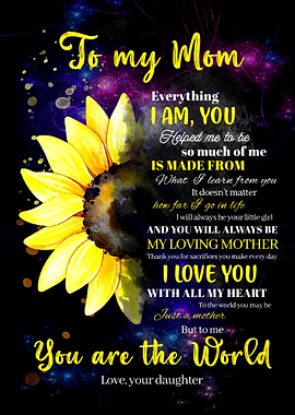 Suflower To My Mom Mother