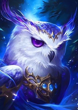 Purple Owl Harry Raptor