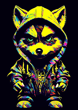 Fox style pop art