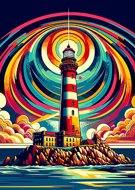 Lighthouse wpap vintage