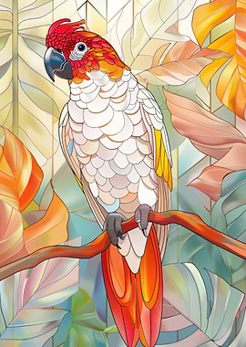 Parrot Bird Gold Decor