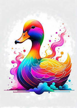 Geometric Color Duck