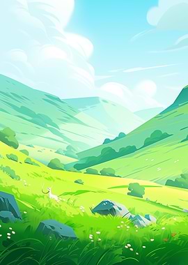 Colorful Landscape Anime