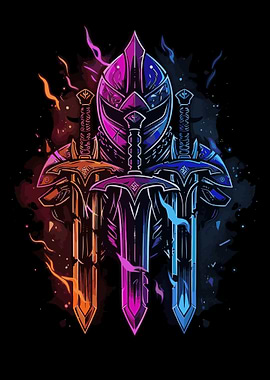 Neon Medieval Banner