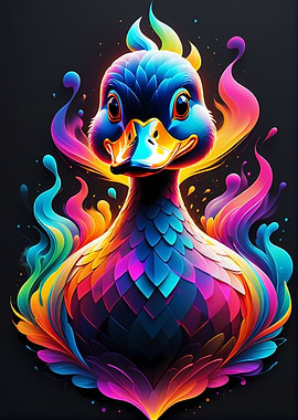 Geometric Color Duck