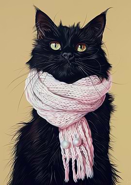 Cat Charm Elegant Contrast