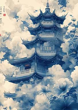 Pagoda Japan Landscape