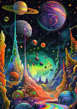 Psychedelic Space Nature