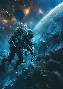 Scuba Diver In Space