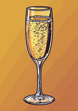 Champagne Simple Design