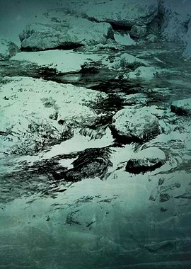 river and rocks landscape