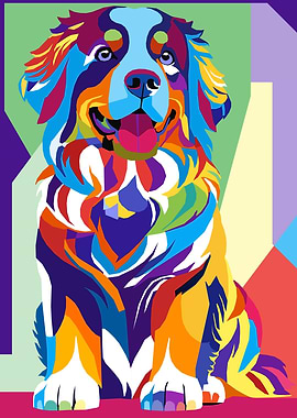 Dog Animals wpap pop art