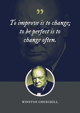 To improve is to change
