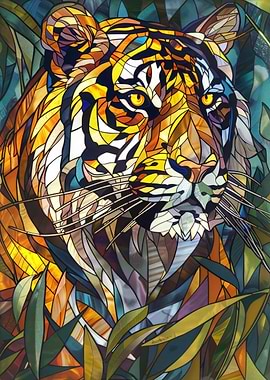 Tiger Animal Gold Decor
