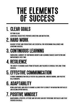 The Element of Success