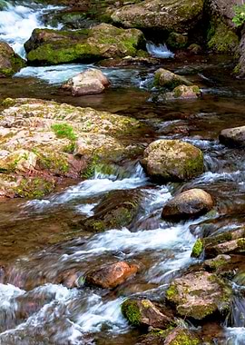 river and rocks landscape