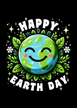 Happy Earth Day Smiling