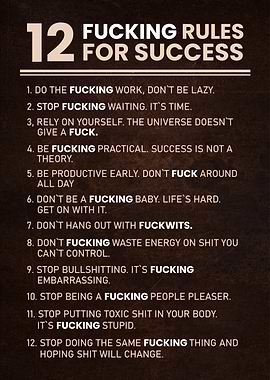 12 FUCKING RULES