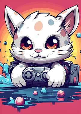 Cat Gamer Gaming
