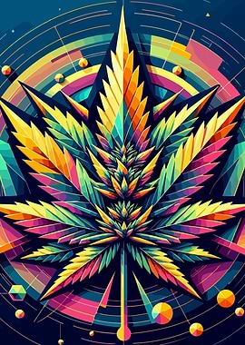 cannabis plant wpap popart