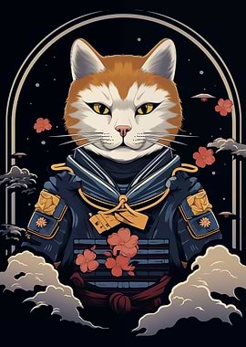 Japanese Cat Samurai