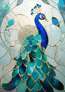 Peacock Green Gold Decor