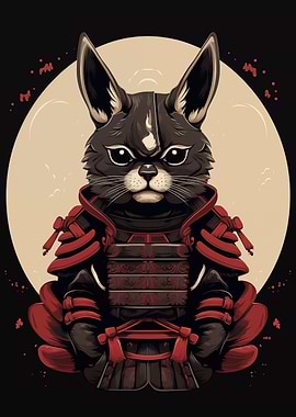 Japanese Rabbit Samurai