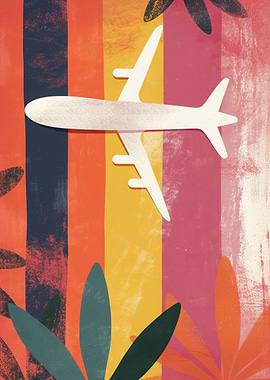 Minimalist Orange Plane