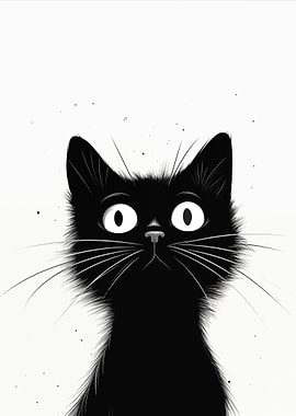 Cute Black Kitten Cat