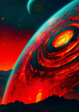 Meteor in galaxy space