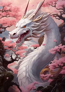 majestic white dragon