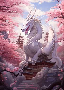 majestic white dragon