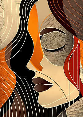 Abstract Woman Face