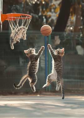 Cat Basketball Sport
