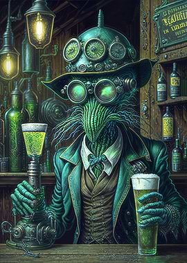 Cosmic Alien Beer Cheers