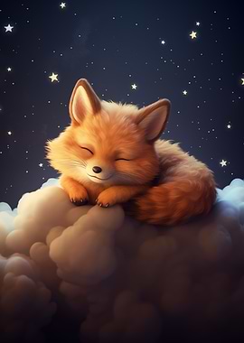 Sleeping Red Fox