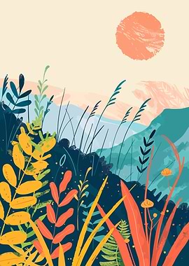 Forest Nature Boho Art