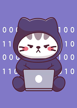 Cute Cat Hacker