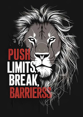 inspirational Lion Poster