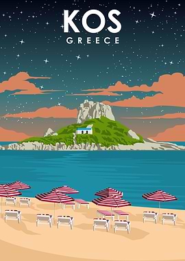 Kos Greece at Night