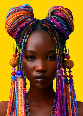 African Beauty Sexy Model