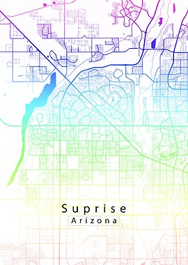 Suprise Arizona City Map