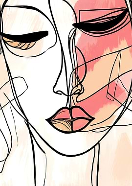 Abstract Woman Face