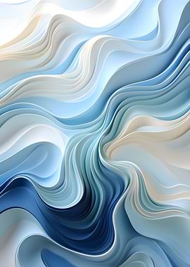 Abstract Blue Waves