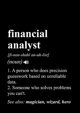 Financial Analyst Funny