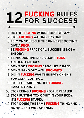 12 RULES FOR SUCCESS W