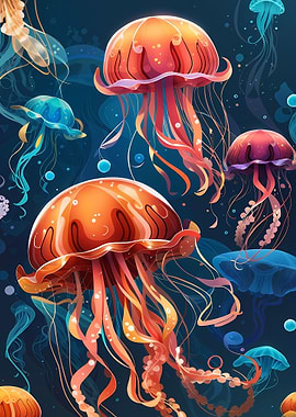Abstract Jellyfish